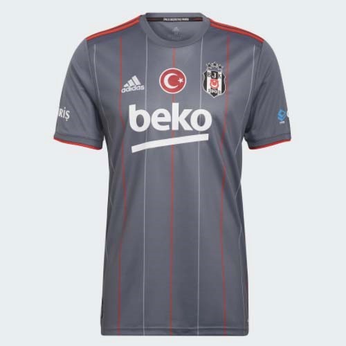 Tailandia Camiseta Besiktas Replica Tercera Ropa 2021/22 Gris